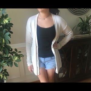 Basic Long beige cardigan